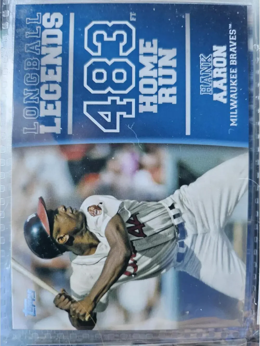 2018 Topps Longball Legends LL-41 Hank Aaron  Milwaukee Braves